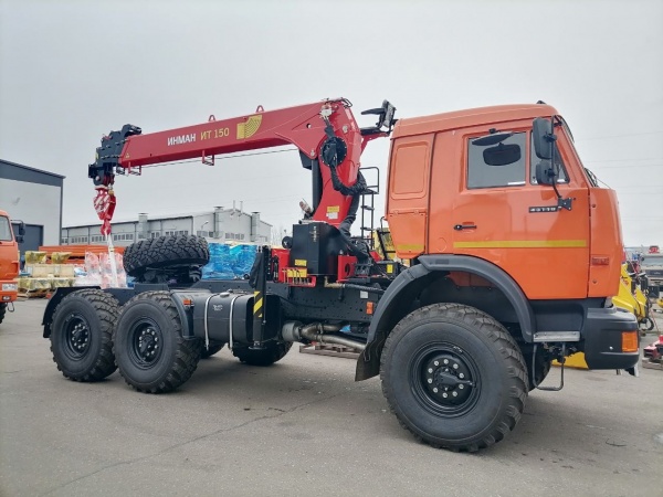 Седельный тягач 43118-73094-50 с КМУ Инман ИТ-150